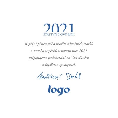 Čtvercové vánoční přání 143
