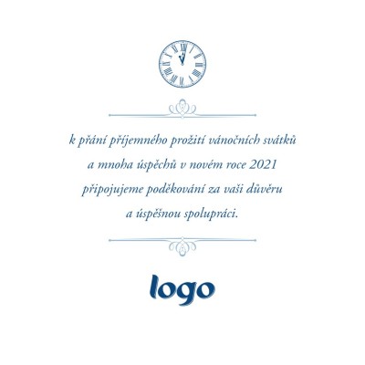 Čtvercové vánoční přání 199