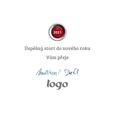 Čtvercové vánoční přání 201