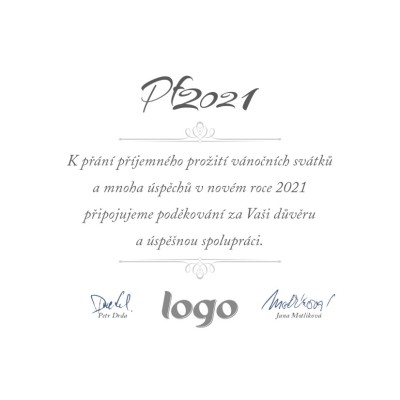 Čtvercové vánoční přání 214
