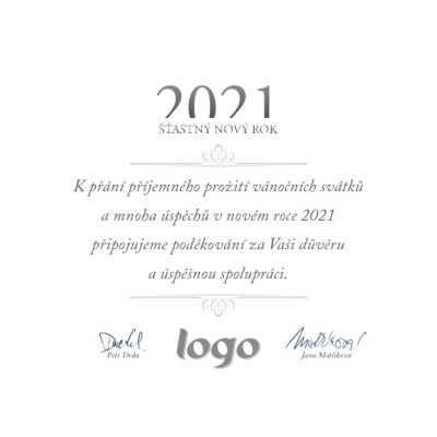 Čtvercové vánoční přání 215