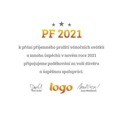 Čtvercové vánoční přání 216