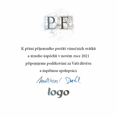 Čtvercové vánoční přání 256