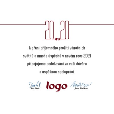 Čtvercové vánoční přání 261