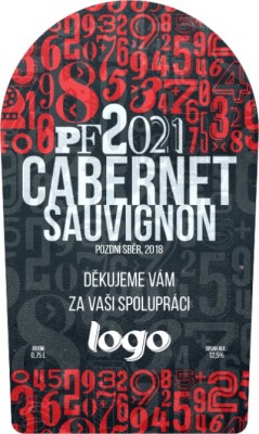Etiketa na víno samolepící EV-68x114-4